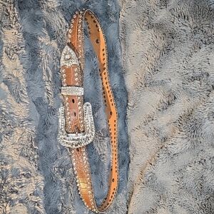 Vans Tan and Silver Studded Belt